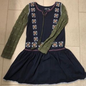Girls embroidered cotton dress